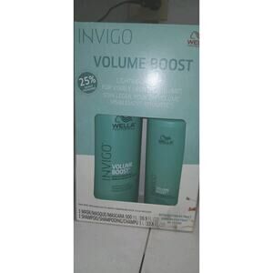 Wella Invigo Volume Boost 1shampoo33.8 1 Mask 16.9 NIB